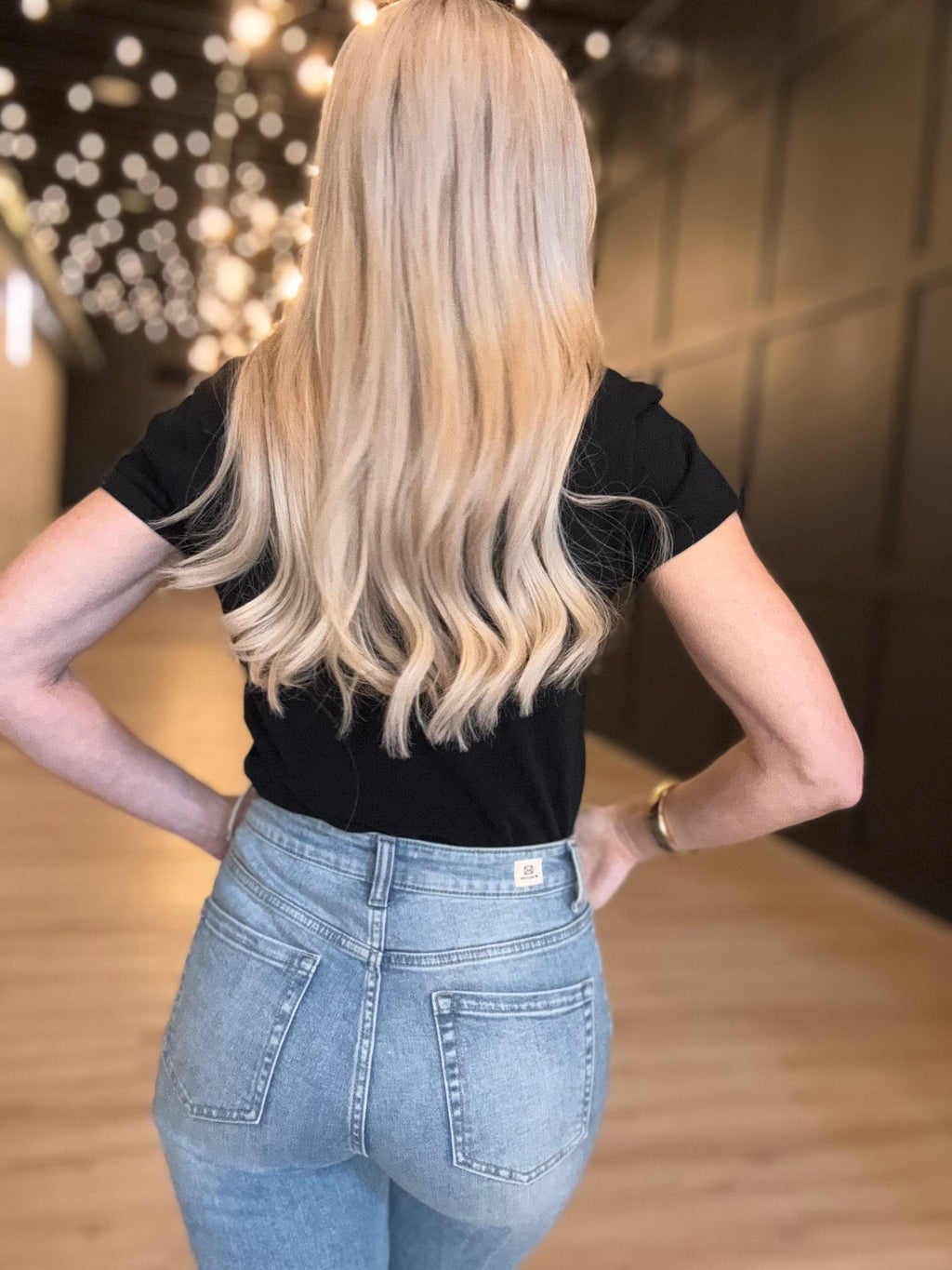 Hancock Bedford Crewneck Bodysuit In Black